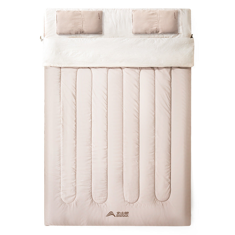 Double Sleeping Bag With Thickened Cold Protection For Camping