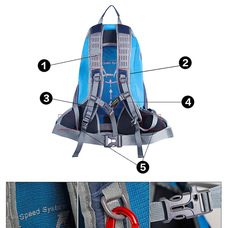 Leisure Backpack For Hiking, Camping, And Cycling