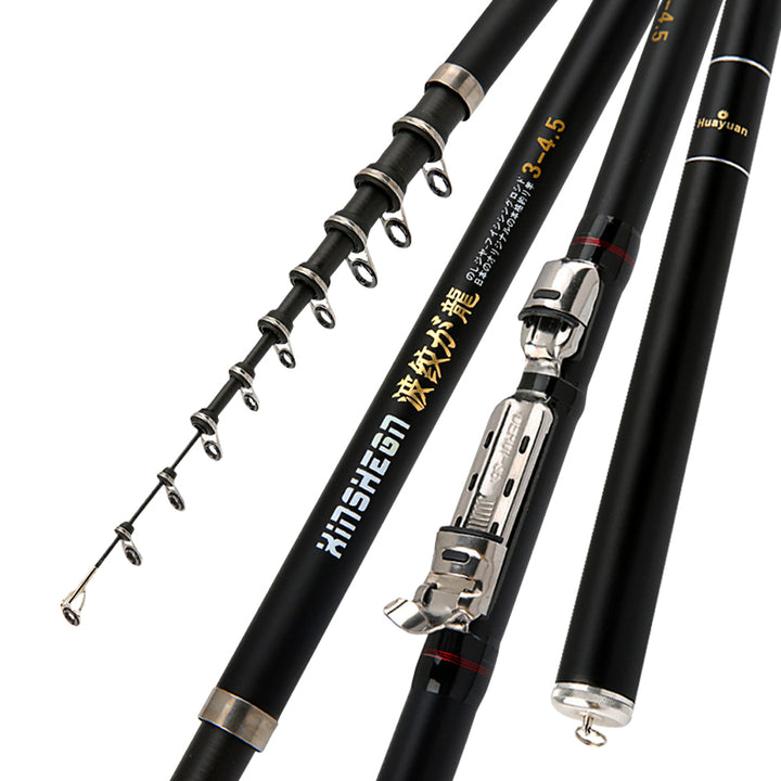 Light Hard Carbon Dual-Purpose Sea And Hand Fishing Rod Set