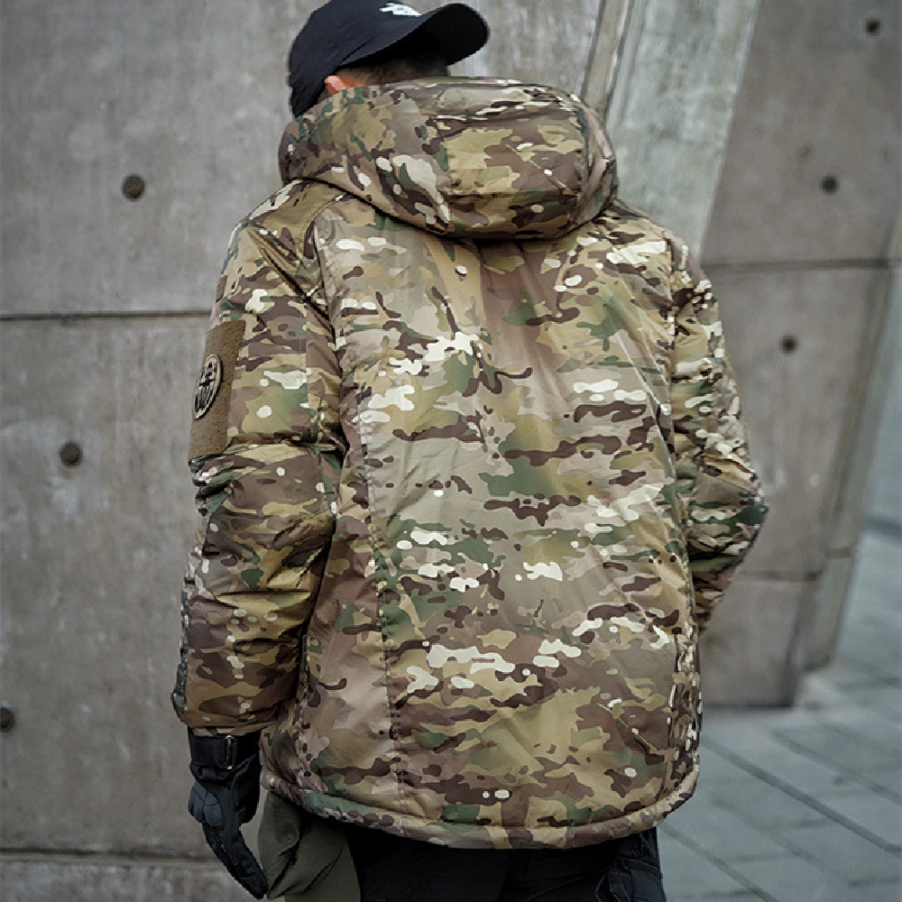 Waterproof Warm Camouflage Cotton Jacket For Outdoor Use