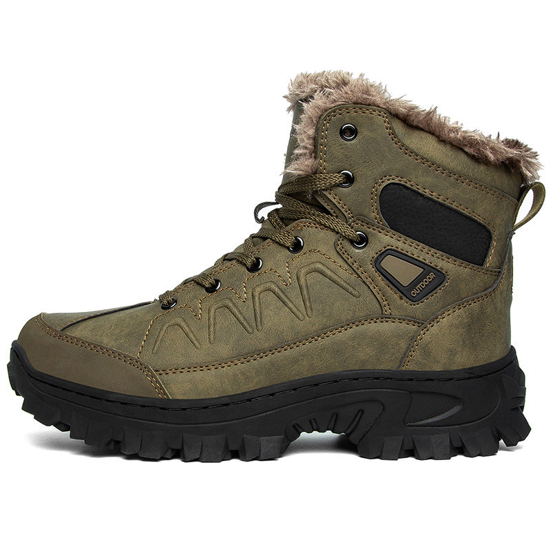 Men's Plus Size Warm High-Top Outdoor Cotton Shoes