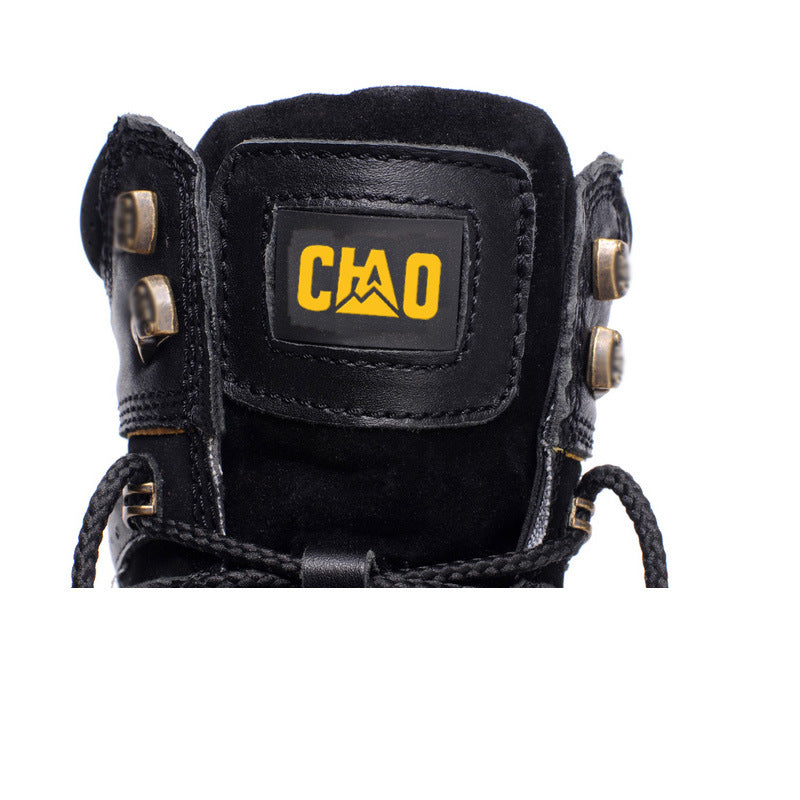 Men's Anti-Smash Protective Hiking Work Safety Shoes