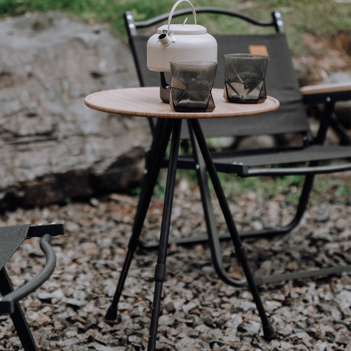 Folding Aluminum Alloy Outdoor Camping Tripod Table