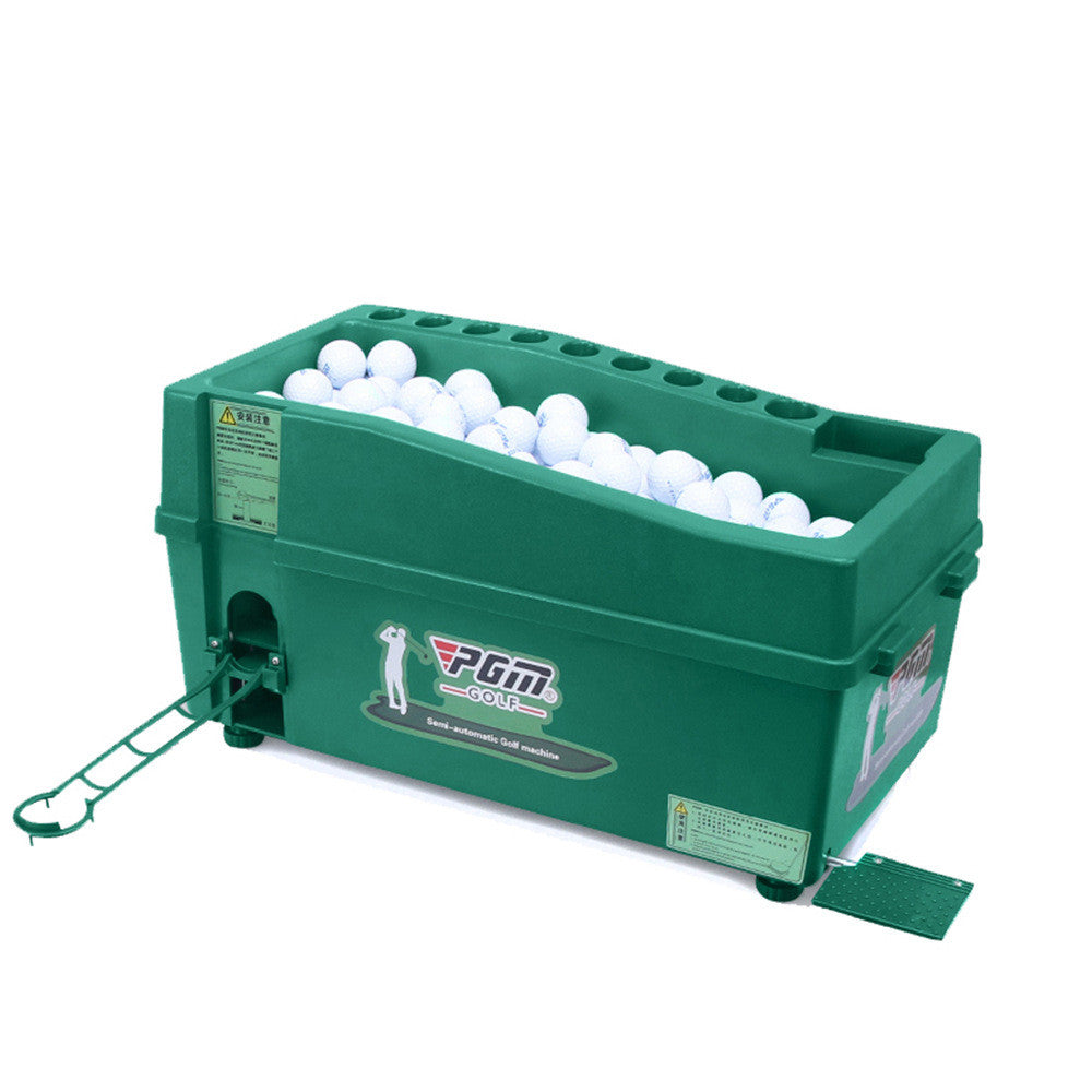 Semi-Automatic Golf Ball Machine With Golf Club Holder