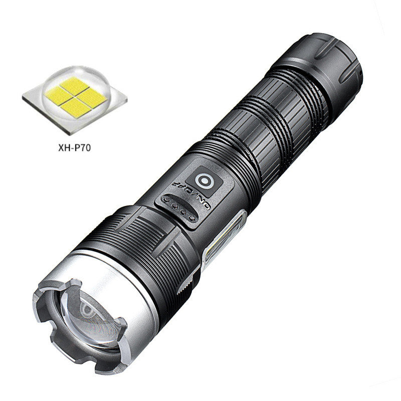 USB Rechargeable Strong Light Outdoor Flashlight