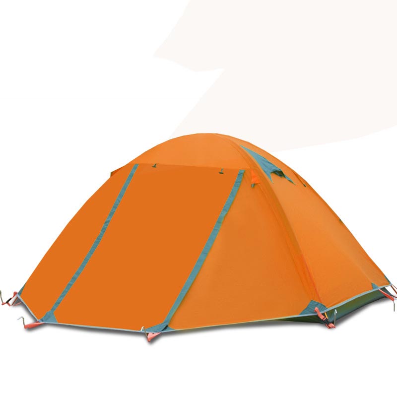 Outdoor Double-Layer Waterproof Aluminum Pole Camping Tent