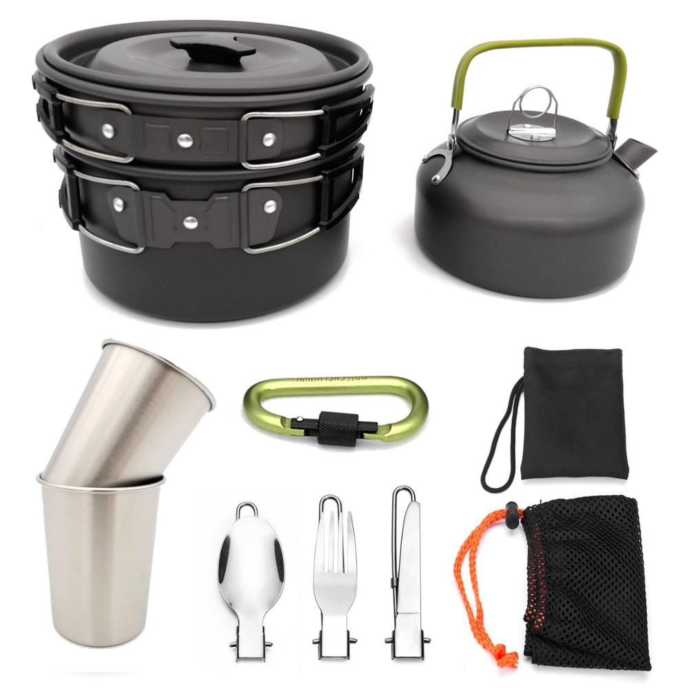 Outdoor Camping Cookware Set For Travel Hiking And Picnic