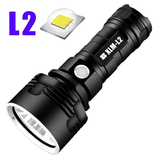 Super Bright Rechargeable LED Focus Flashlight Outdoor Xenon Lamp