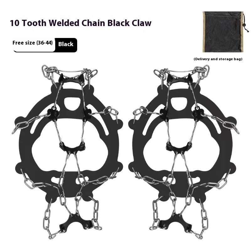 Stainless Steel Chain Crampons For Snow Climbing And Hiking Shoes