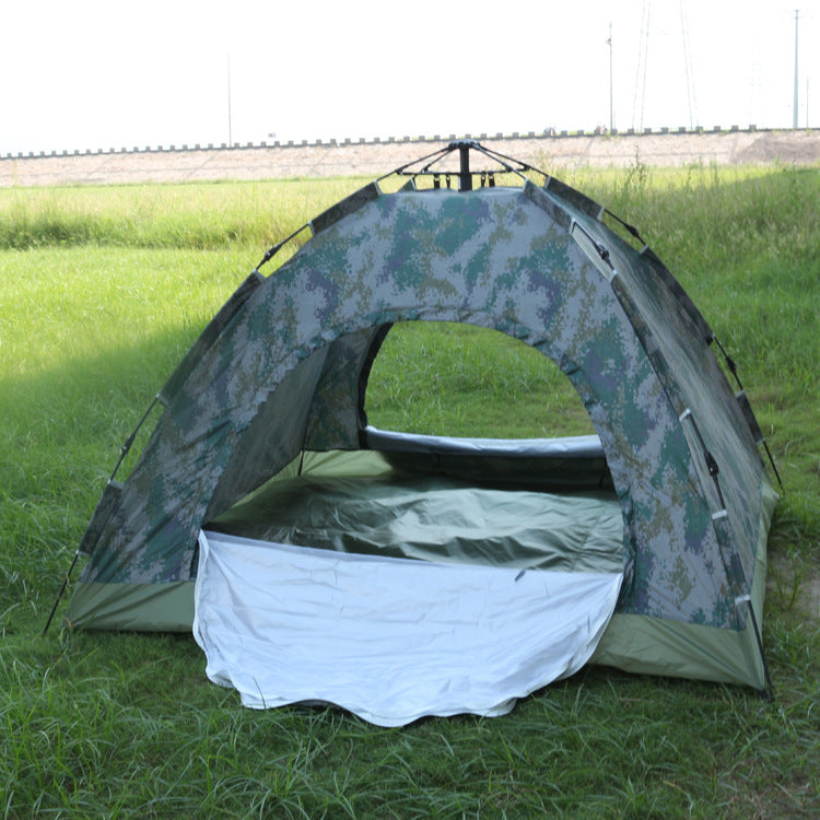 Outdoor Camouflage 3-4 Person Mountaineering And Beach Camping Tent