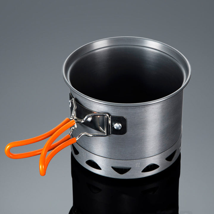 Outdoor Heat-Collecting Single Pot Camping Cookware For Mountaineering