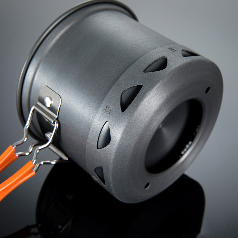 Outdoor Heat-Collecting Single Pot Camping Cookware For Mountaineering