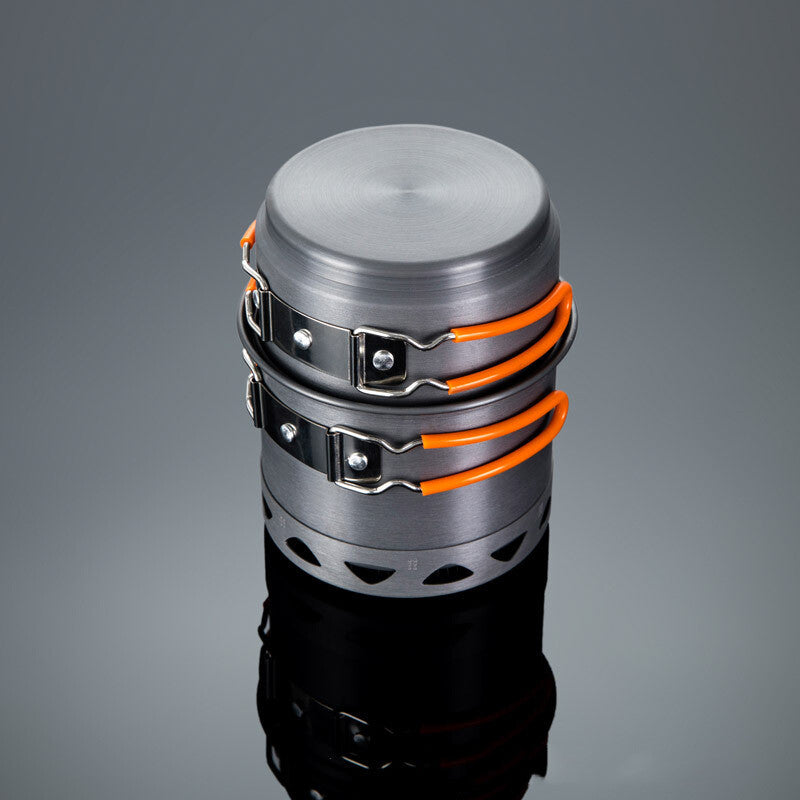 Outdoor Heat-Collecting Single Pot Camping Cookware For Mountaineering