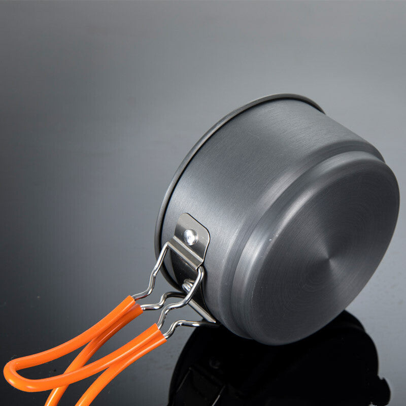 Outdoor Heat-Collecting Single Pot Camping Cookware For Mountaineering