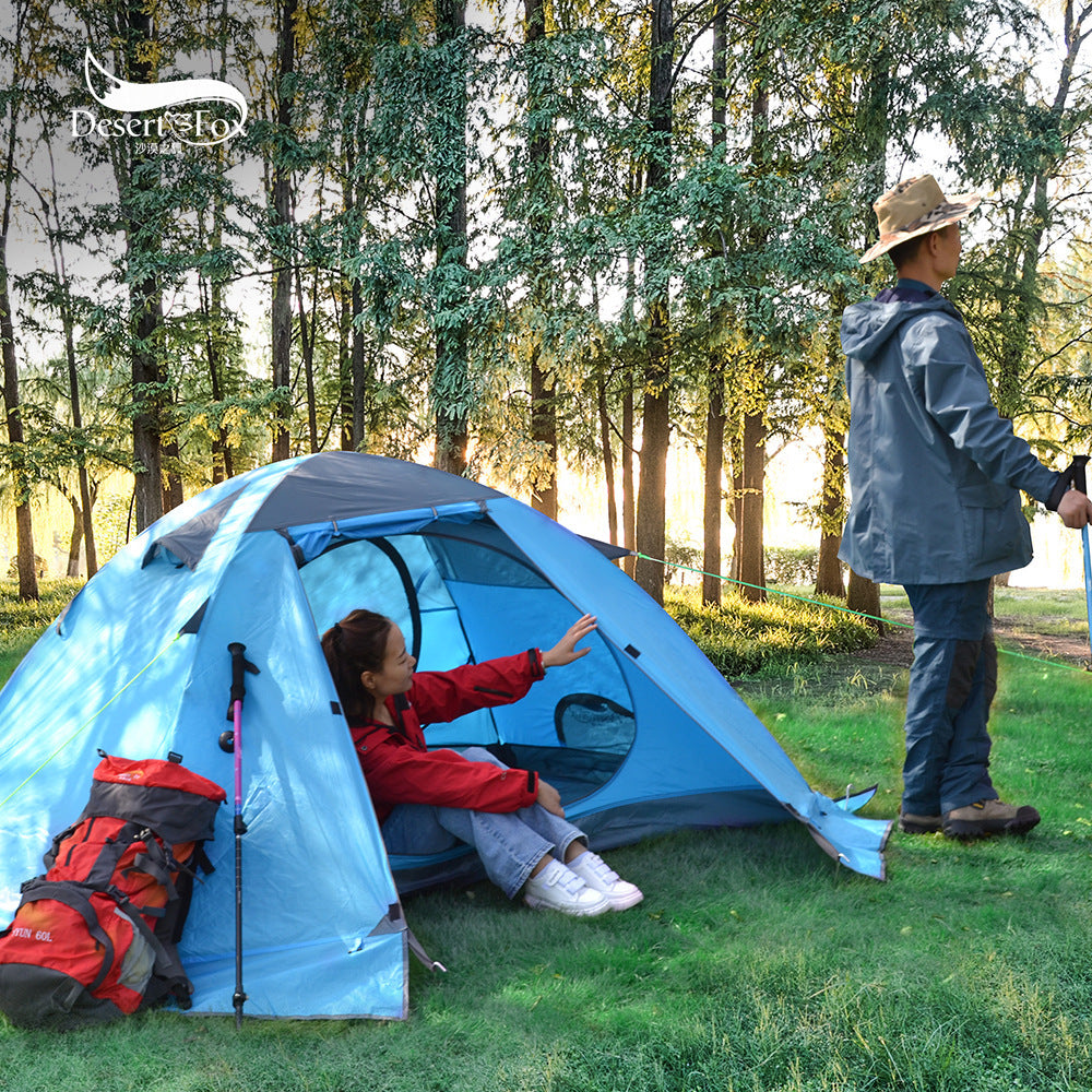 Desert Fox Outdoor Double-Layer Aluminum Camping Tent