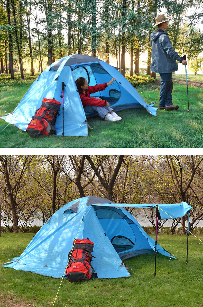 Desert Fox Outdoor Double-Layer Aluminum Camping Tent