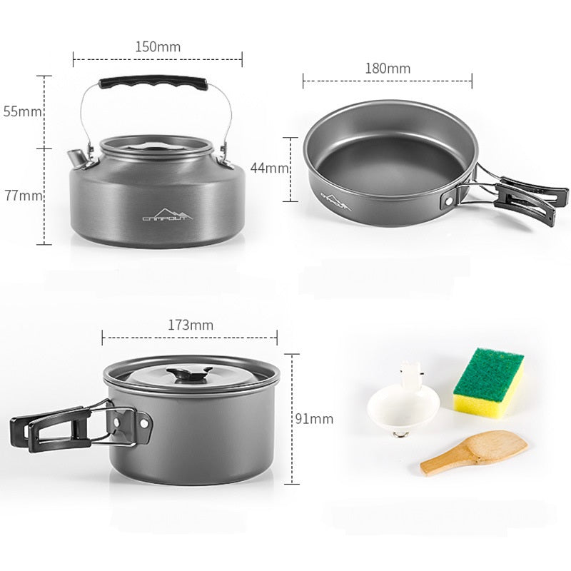 Portable Outdoor Camping Stove Combo Set