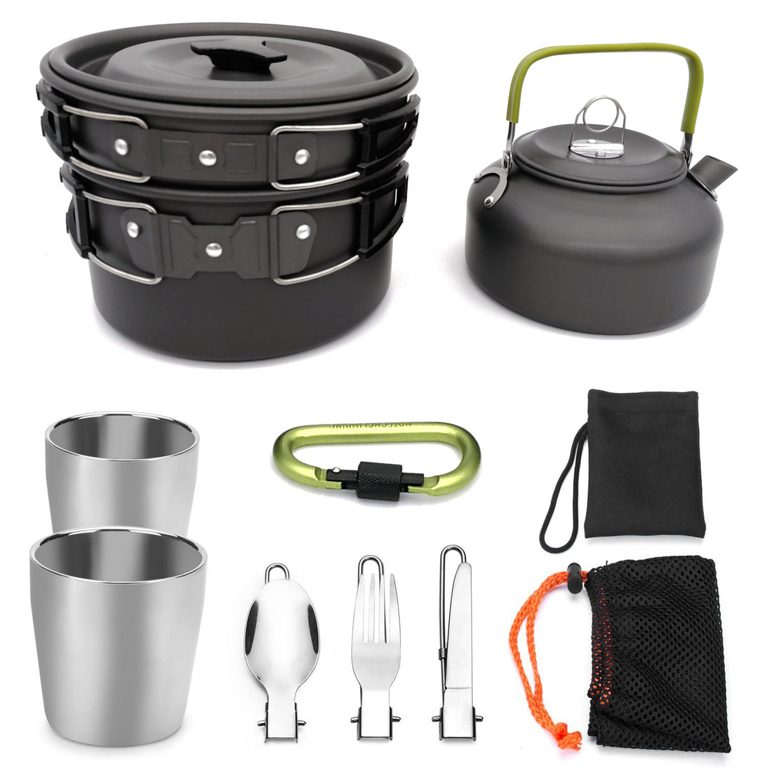 Outdoor Camping Cookware Set For Travel Hiking And Picnic