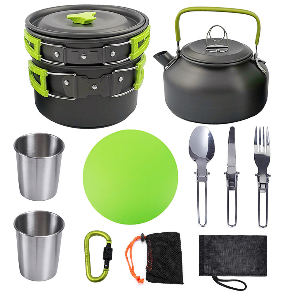Outdoor Camping Cookware Set For Travel Hiking And Picnic