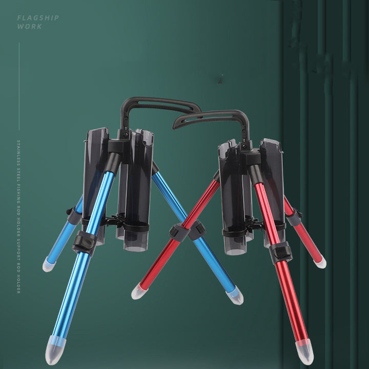 Sea Fishing Tripod Rod Stand With Casting Rod Support Bracket