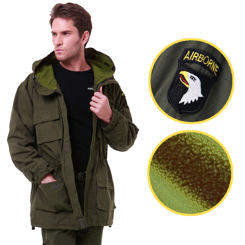 Men’s Camouflage Cotton Casual Warm Windbreaker Jacket