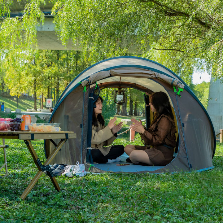 Single-Layer Automatic Pop-Up Camping Tent For Outdoor Use