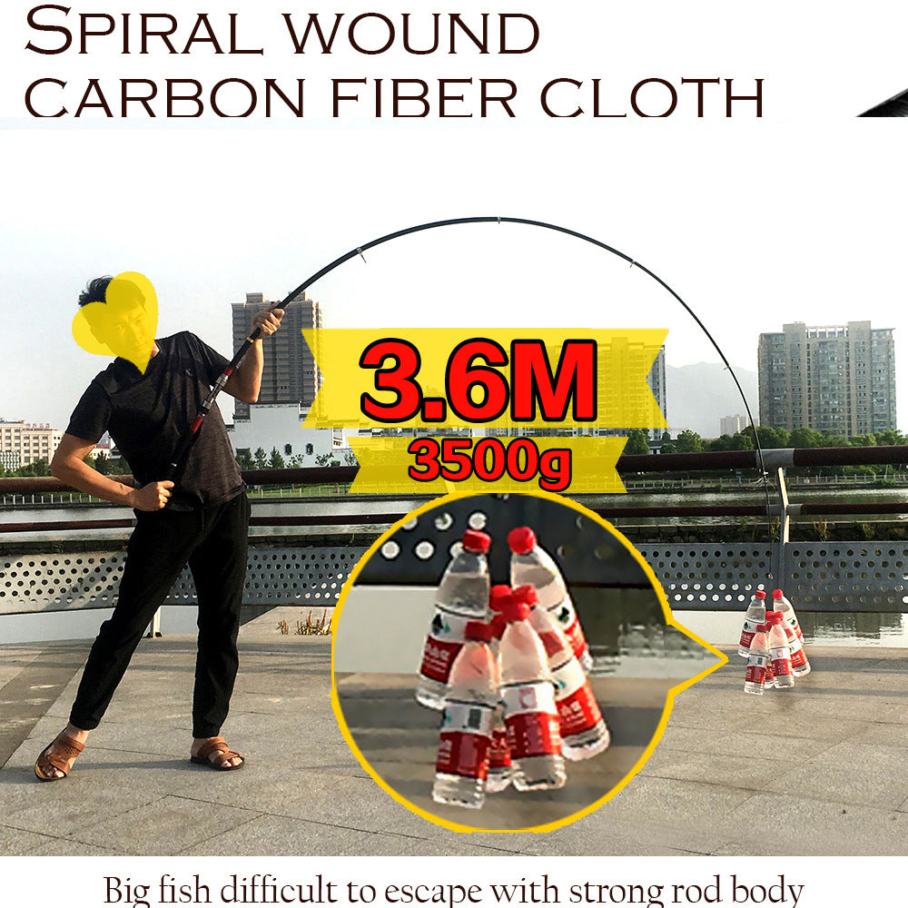 Super Hard Telescopic Carbon Fiber Sea Fishing Rod
