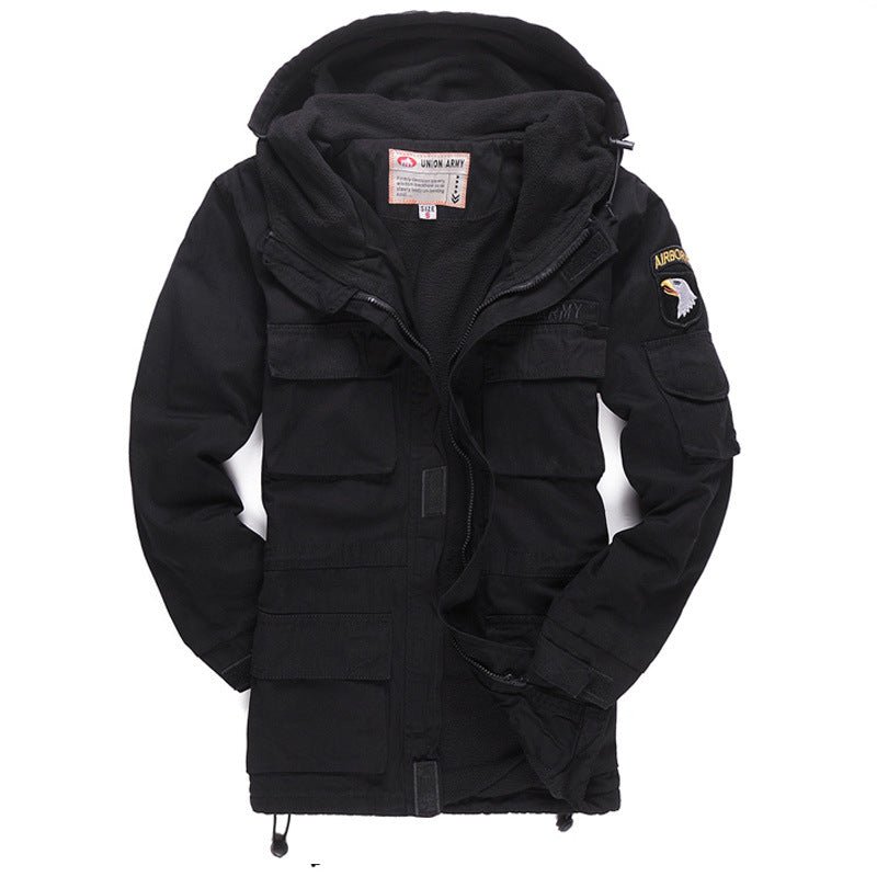 Men’s Camouflage Cotton Casual Warm Windbreaker Jacket