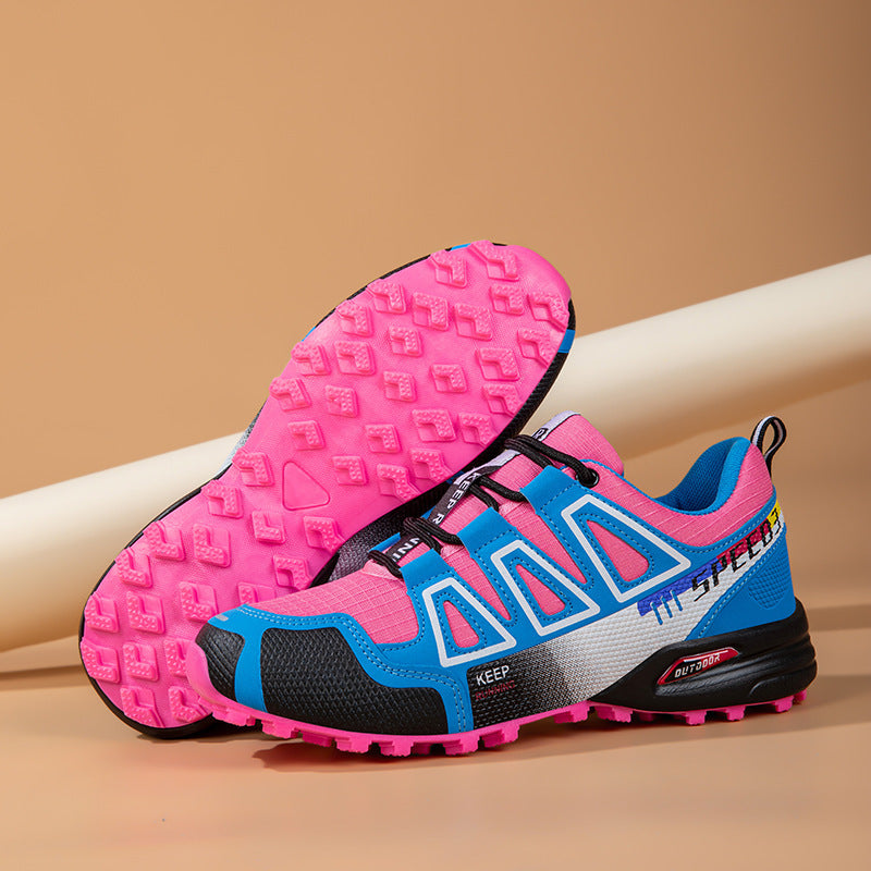 Breathable Large Size Front Lace-Up Hiking Shoes