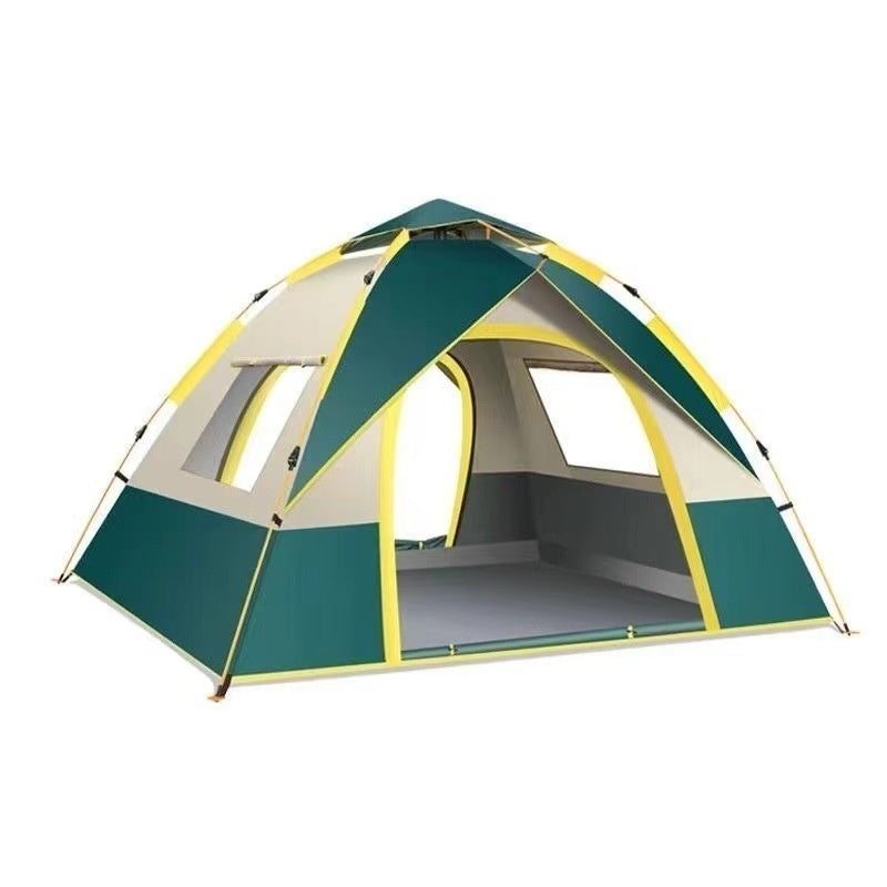 Automatic 3-4 Person Double Layer Outdoor Camping Tent Rain Sun Protection