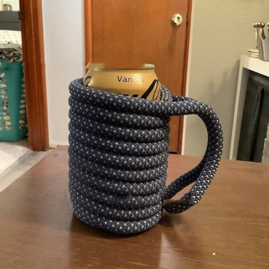 Recycled Rock Climbing Rope Cozy Holder Can Wrap