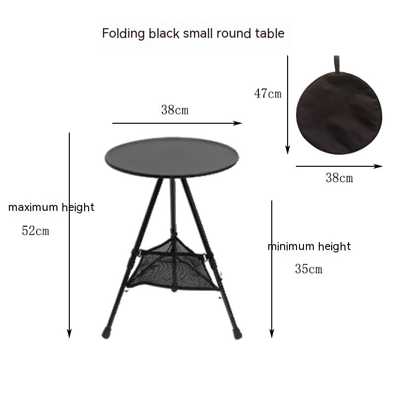 Folding Aluminum Alloy Outdoor Camping Tripod Table