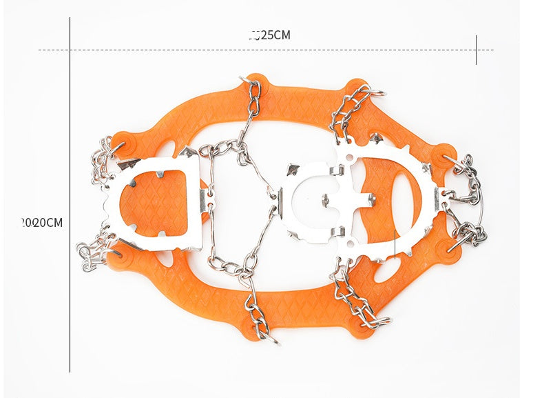 Non-Slip Snow Shoe Covers With Steel Nail Chain Grip