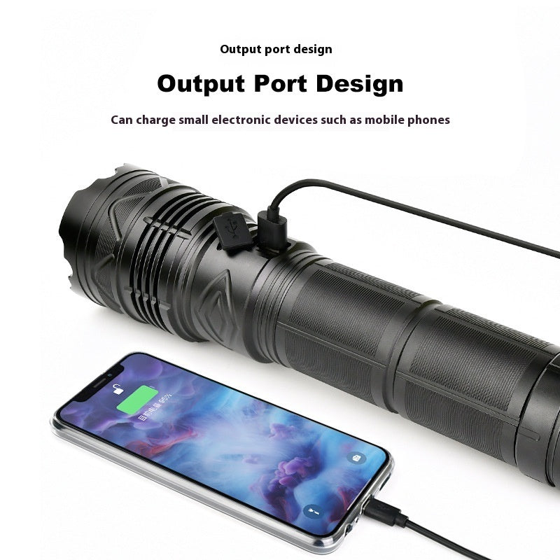 Outdoor Multifunctional Zoom High-Intensity Flashlight