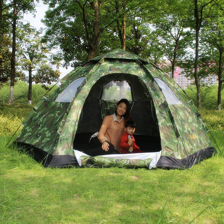 Automatic Single-Layer Large Capacity Camping Tent For 6-8 People Factory Direct Sale