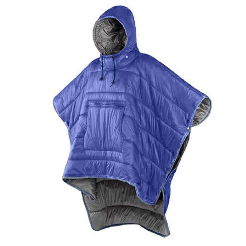 Outdoor Wearable Cloak Sleeping Bag Camping Cape Shawl Blanket