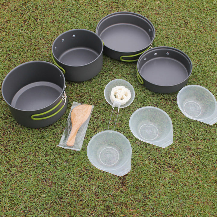 Non-Stick Outdoor Camping Cookware Set For 2–3 People
