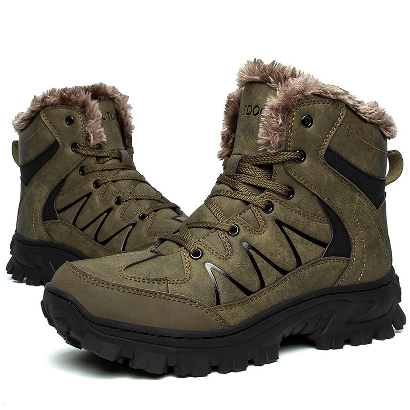 Men's Plus Size Warm High-Top Outdoor Cotton Shoes