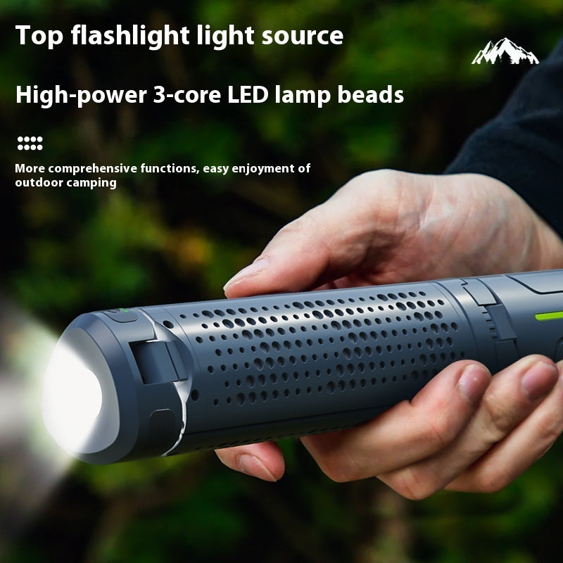 Multifunctional Rechargeable Three-Leaf Bracket Outdoor Camping Lanter