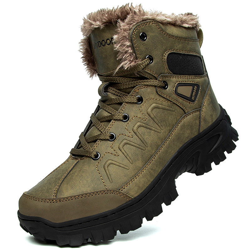 Men's Plus Size Warm High-Top Outdoor Cotton Shoes