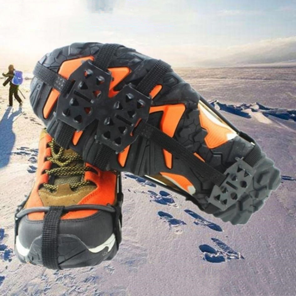 24-Tooth Reinforced Outdoor Crampons Non-Slip Shoe Covers