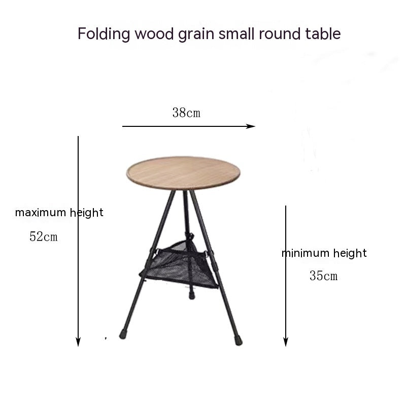 Folding Aluminum Alloy Outdoor Camping Tripod Table