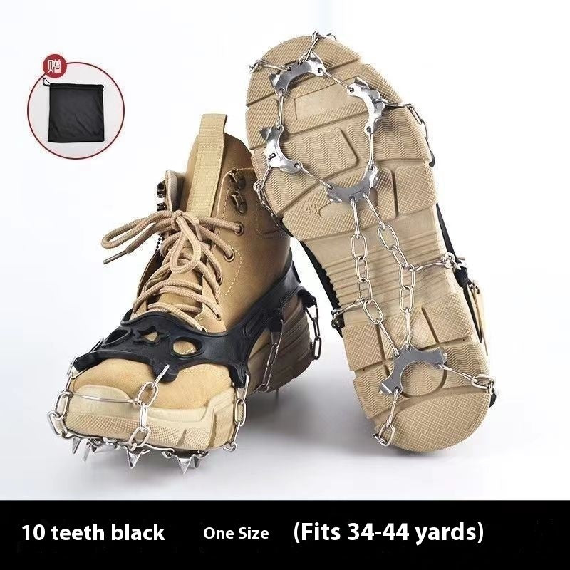 Stainless Steel Chain Crampons For Snow Climbing And Hiking Shoes
