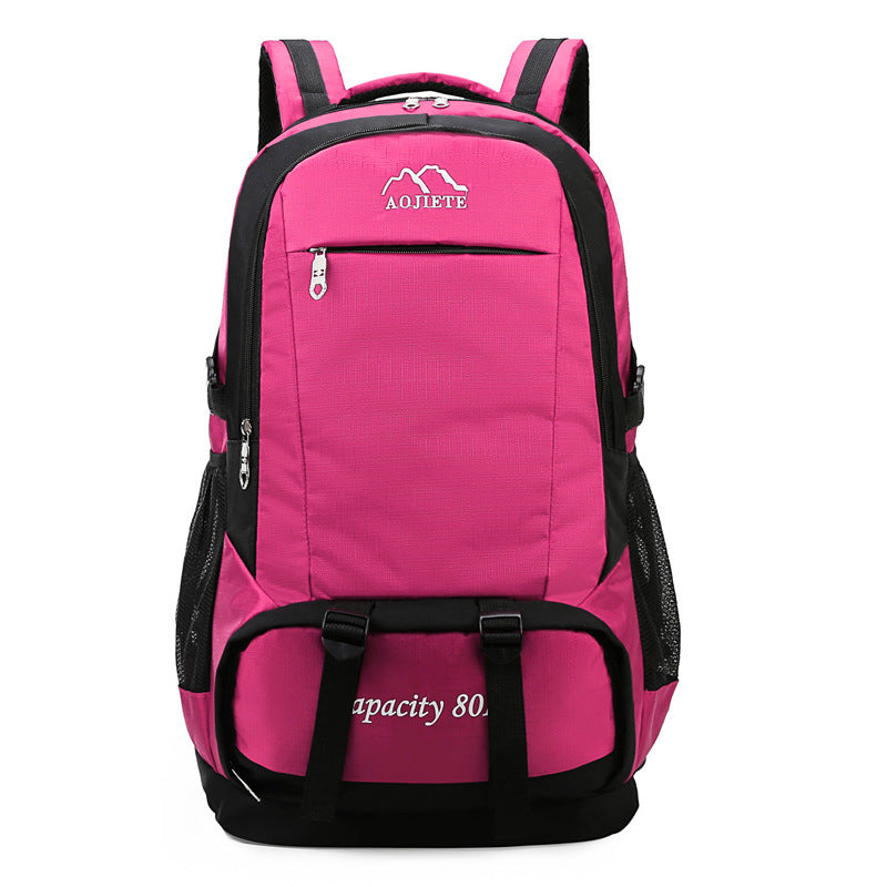 60L Double Shoulder Men's Travel Hiking Backpack Large Capacity
