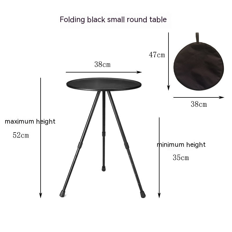 Folding Aluminum Alloy Outdoor Camping Tripod Table