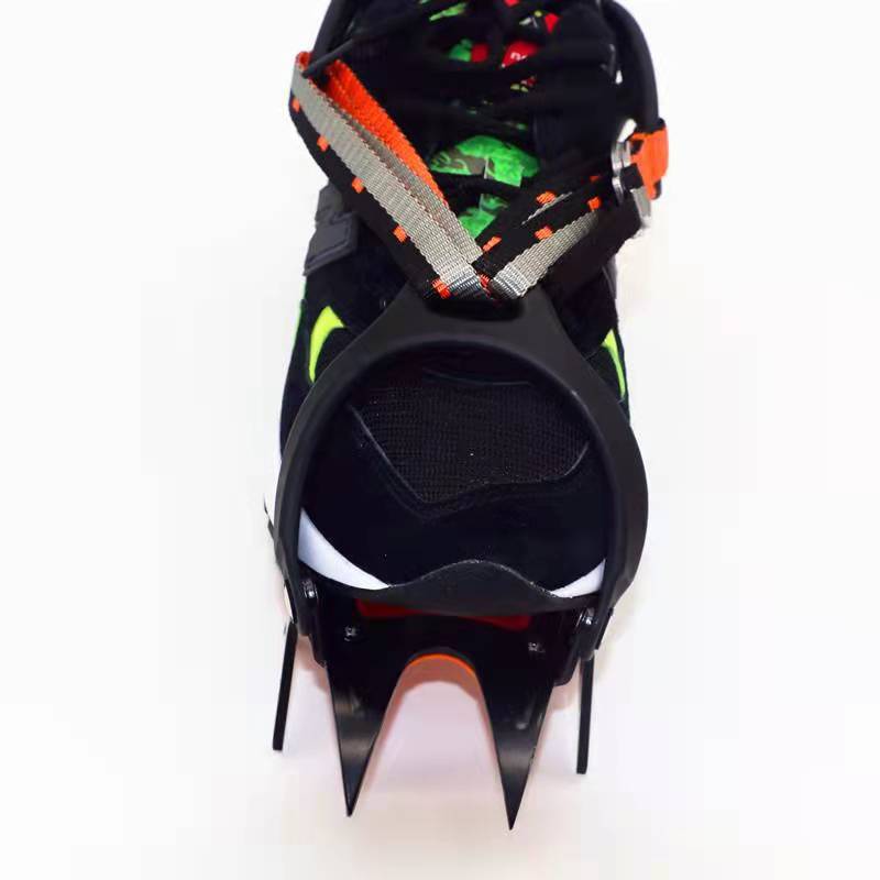 12-Tooth Non-Slip Mountaineering Crampons Shoe Covers With Straps