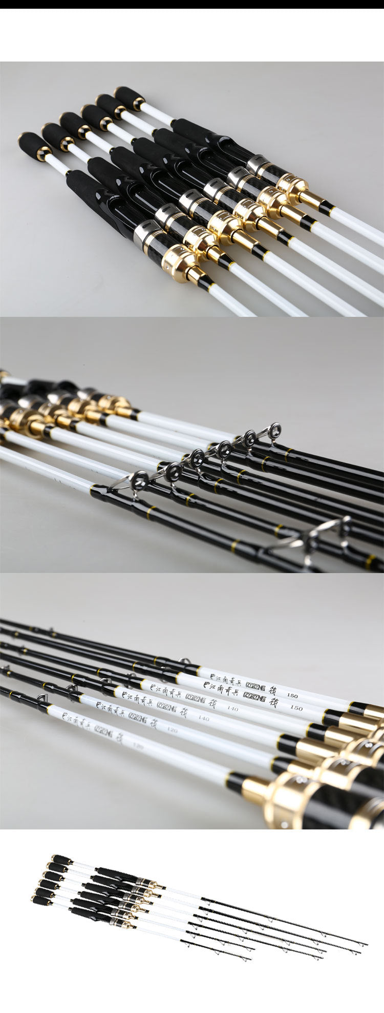 Carbon Fiber Ice Fishing Raft Rod With Micro Lead Handle