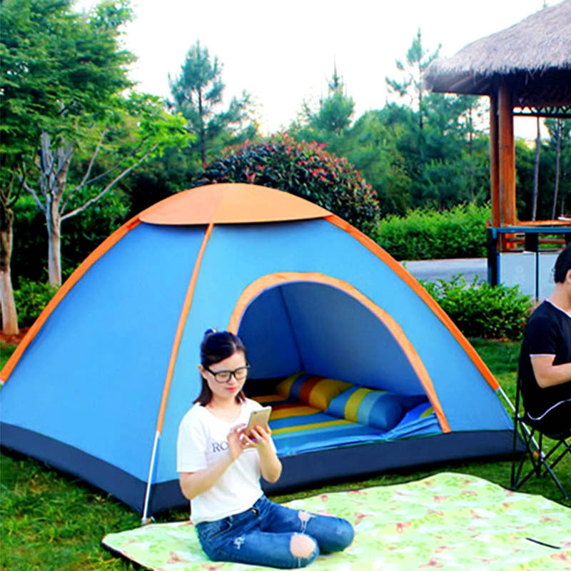 Automatic Double-Layer Single Door Outdoor Camping Tent