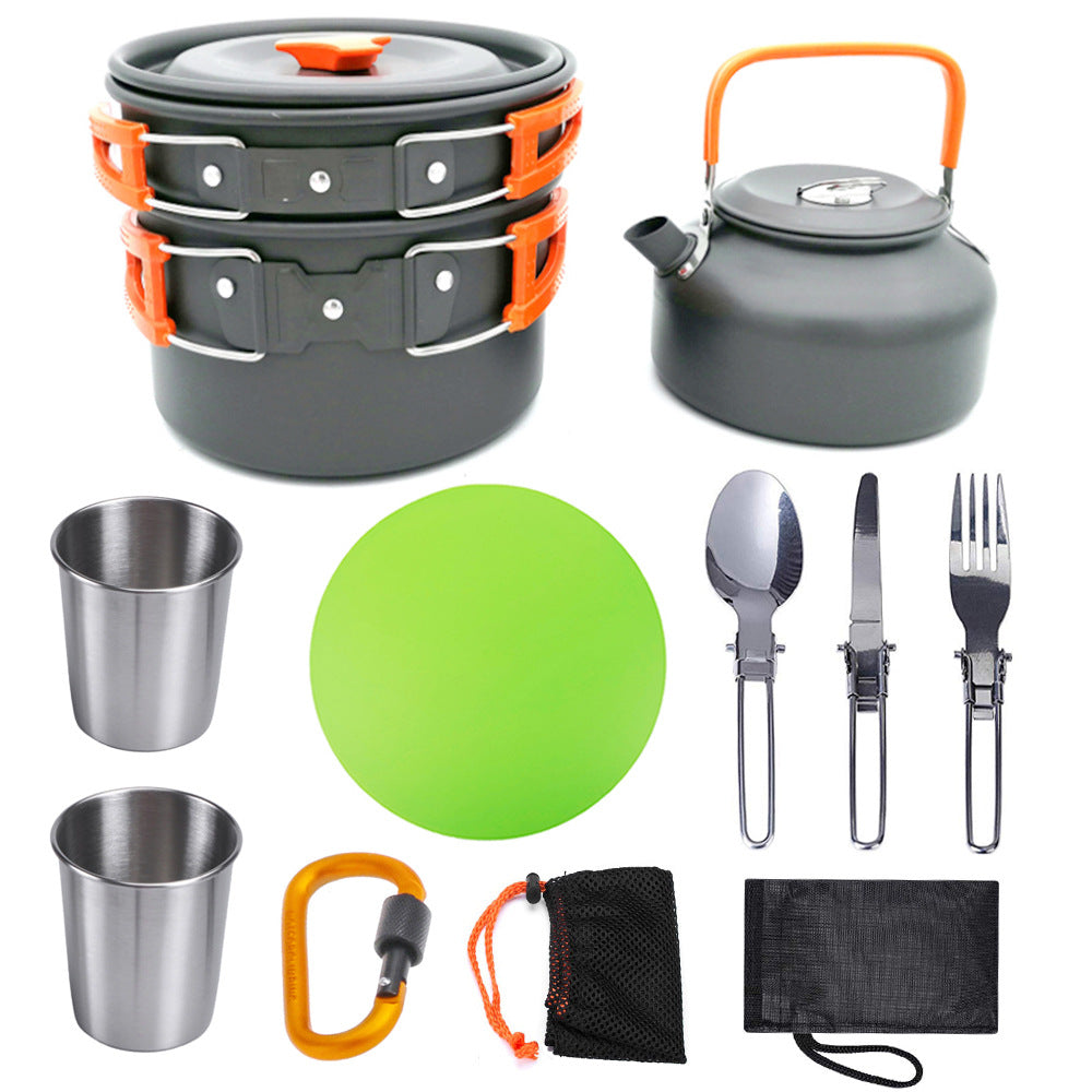 Outdoor Camping Cookware Set For Travel Hiking And Picnic