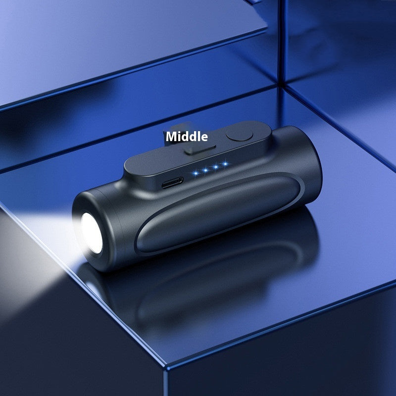Creative Power Bank Flashlight With Bright LED Light